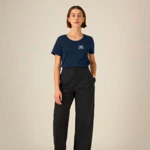 T-Shirt, tiefblau, Damen