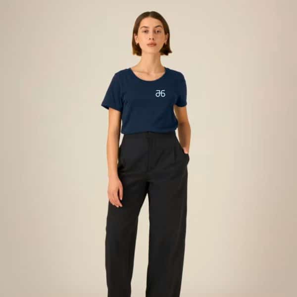 T-Shirt, tiefblau, Damen