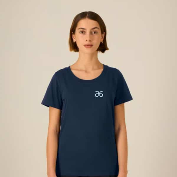 T-Shirt, tiefblau, Damen