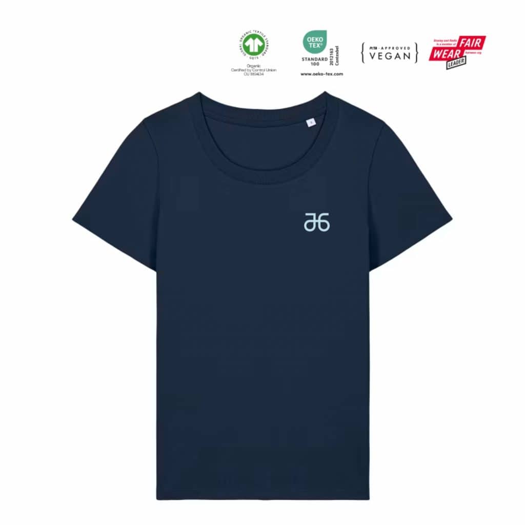 T-Shirt, tiefblau, Damen
