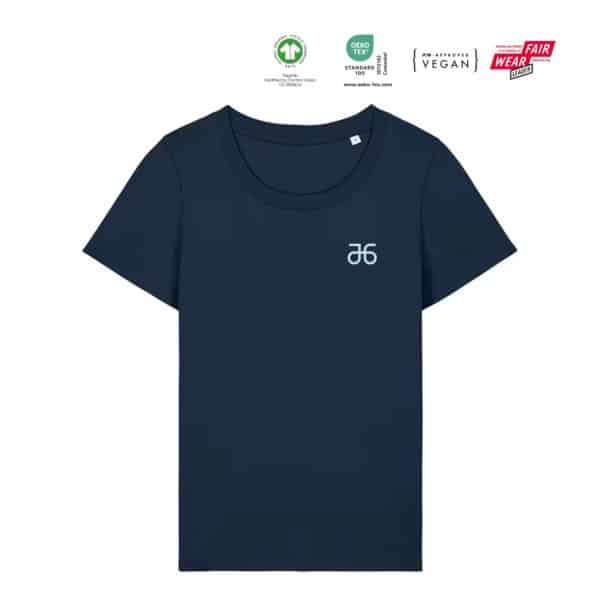 T-Shirt, tiefblau, Damen