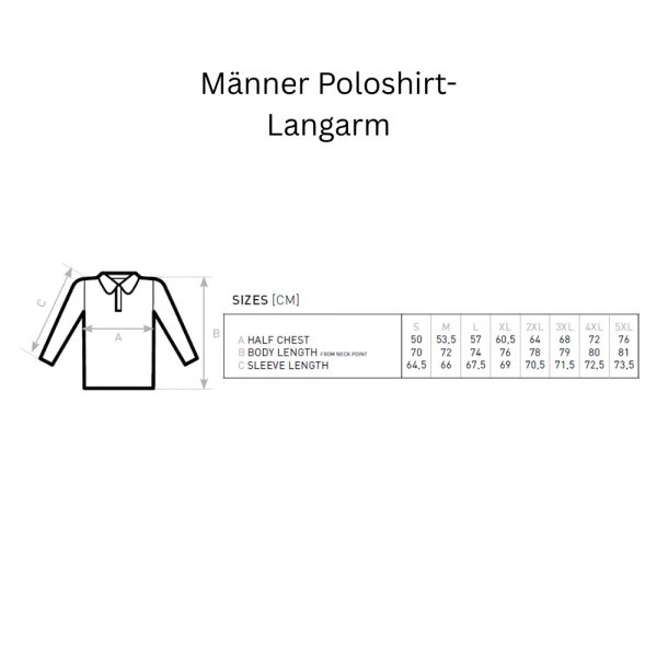 Poloshirt, langarm, tiefblau, Herren