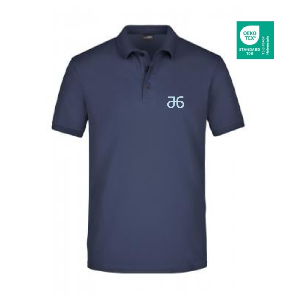 Poloshirt, kurzarm, tiefblau, Herren