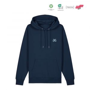 Hoodie, tiefblau, unisex – Bild 2