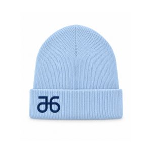 Mütze (Beanie), lichtblau, unisex – Bild 3