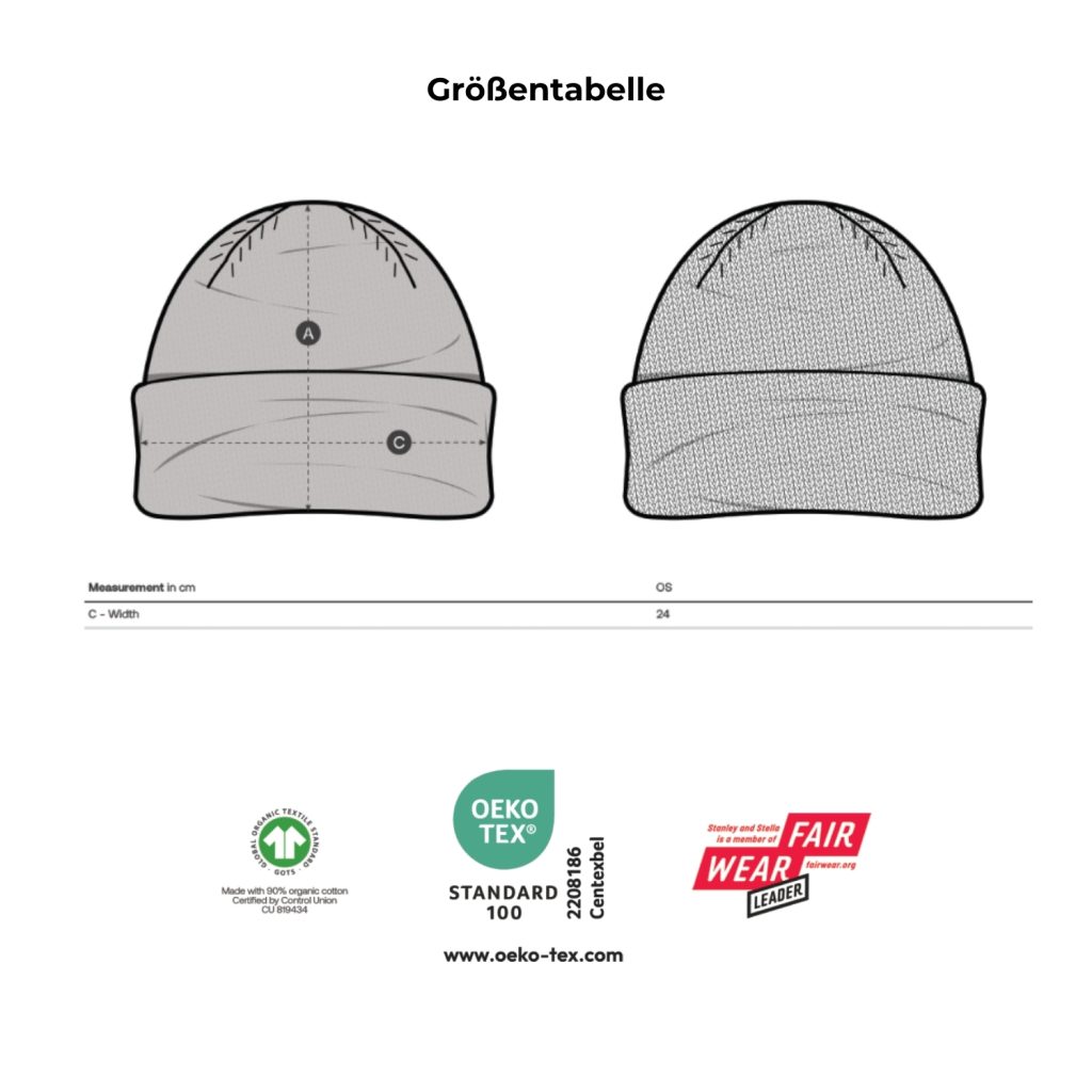 Mütze (Beanie), tiefblau, unisex